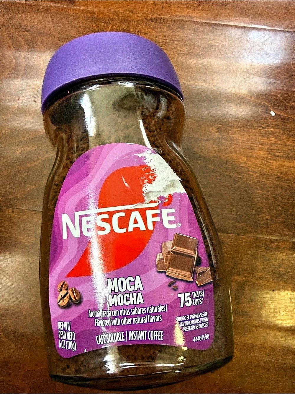 Nescafé Mocha Instant Coffee Instant Coffee Jar Purple NWT